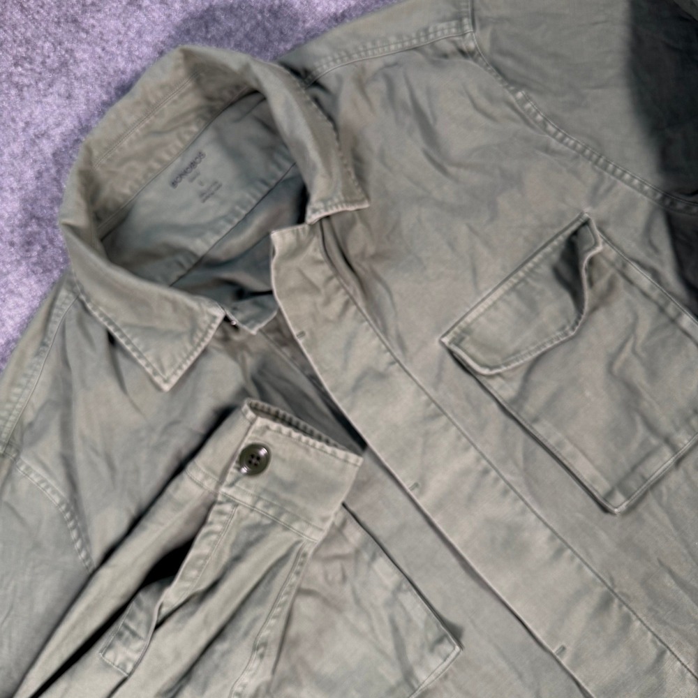 Bonobos Mens Slim Fit Field Shirt Jacket Green Cotton 19093-GRR19 Large #4421